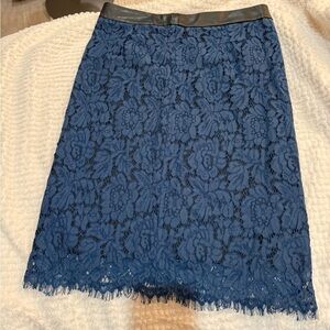 Brixon Ivy Blue Lace Skirt NWT Size Medium
